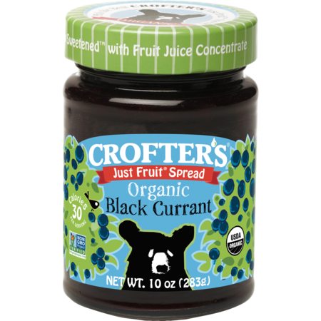 CROFTERS ORGANIC Spread Fruit Currant Black 10 oz., PK6 60067275000342